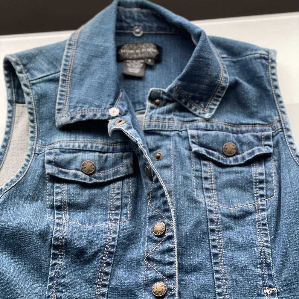Womens denim vest - size small